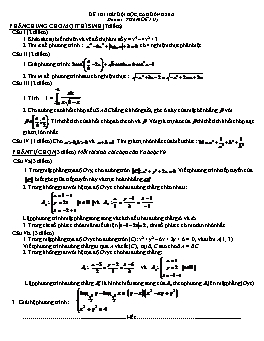 Đề thi thử đại học môn Toán - Đề 131