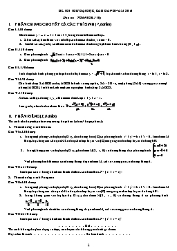 Đề thi thử đại học môn Toán - Đề 136