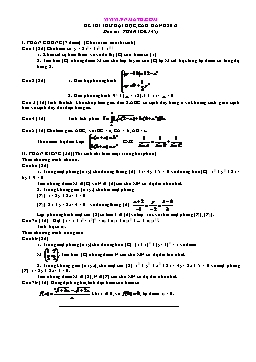 Đề thi thử đại học môn Toán - Đề 145 đến 150