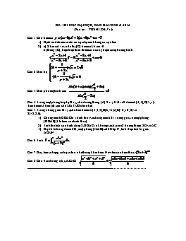 Đề thi thử đại học môn Toán - Đề 151 đến 160