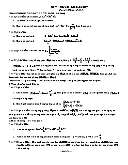 Đề thi thử đại học môn Toán - Đề 161