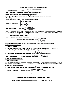 Đề thi thử đại học môn Toán - Đề 162
