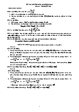 Đề thi thử đại học môn Toán - Đề 169