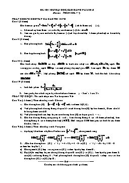 Đề thi thử đại học môn Toán - Đề 177