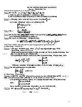 Đề thi thử đại học môn Toán - Đề 179