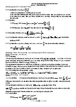 Đề thi thử đại học môn Toán - Đề 180