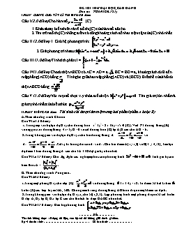Đề thi thử đại học môn Toán - Đề 181