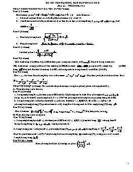 Đề thi thử đại học môn Toán - Đề 187