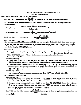 Đề thi thử đại học môn Toán - Đề 189