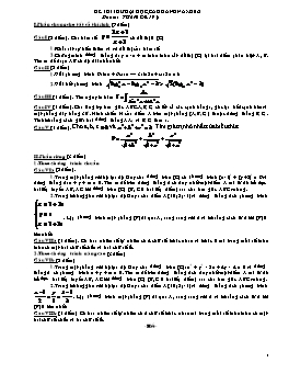 Đề thi thử đại học môn Toán - Đề 193
