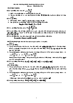 Đề thi thử đại học môn Toán - Đề 198