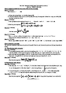 Đề thi thử đại học môn Toán - Đề 206