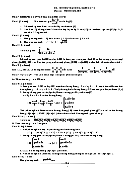 Đề thi thử đại học môn Toán - Đề 209