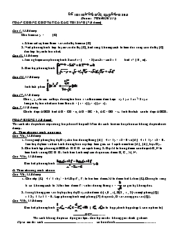 Đề thi thử đại học môn Toán - Đề 211