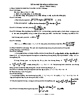 Đề thi thử đại học môn Toán - Đề 81