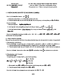 Đề thi thử tốt nghiệp THPT môn thi: Toán − Đề số 39