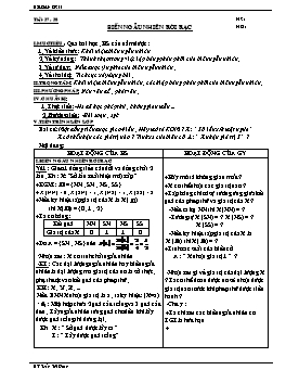 Giáo án Đại số 11 ban cơ bản tiết 37, 38: Biến ngẫu nhiên rời rạc