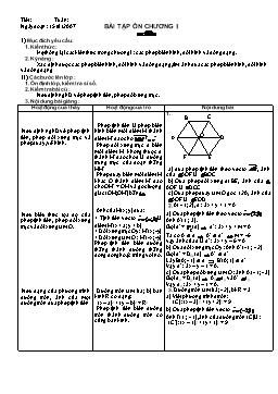 Giáo án Hình học 11: Bài tập ôn chương I