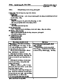 Giáo án Sinh học 7 - Trường THCS Nguyễn Đức Cảnh