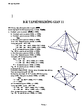 Tài liệu dạy thêm Hình không gian 11