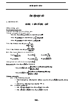 Tài liệu Ôn tập học kì 1 Toán 11